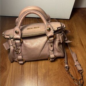 Miu Miu Blush Leather Satchel